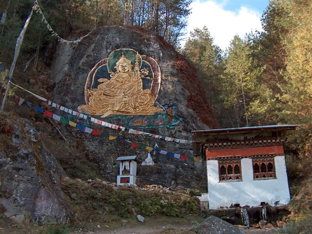 Rotsschildering Guru Rinpoche