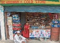 winkeltje Nepal, nabij Kathmandu