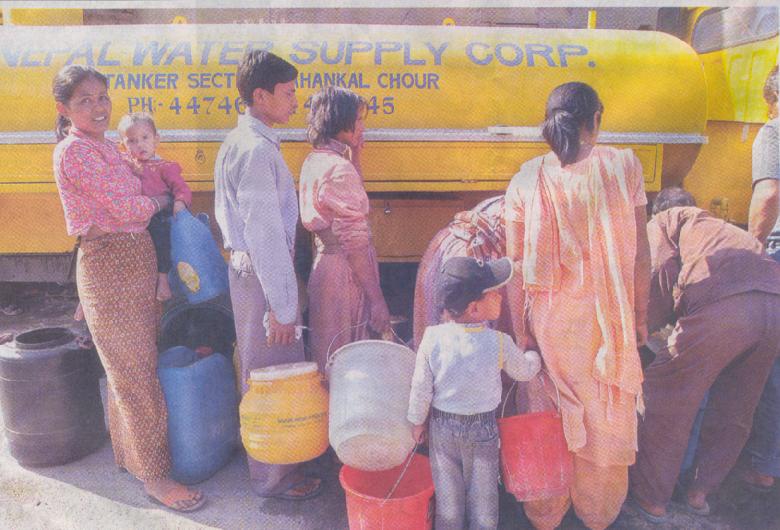 Watertekort in Kathmandu vallei