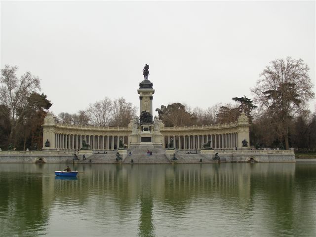 Retiro park in Madrid