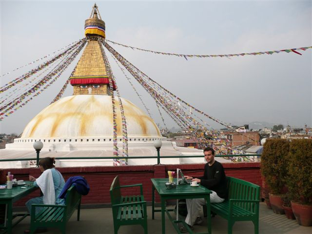 verslag maken in boudhanath